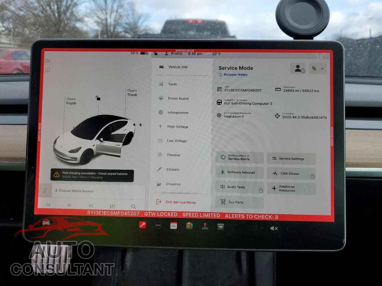 TESLA MODEL 3 2021 - 5YJ3E1EC5MF045207
