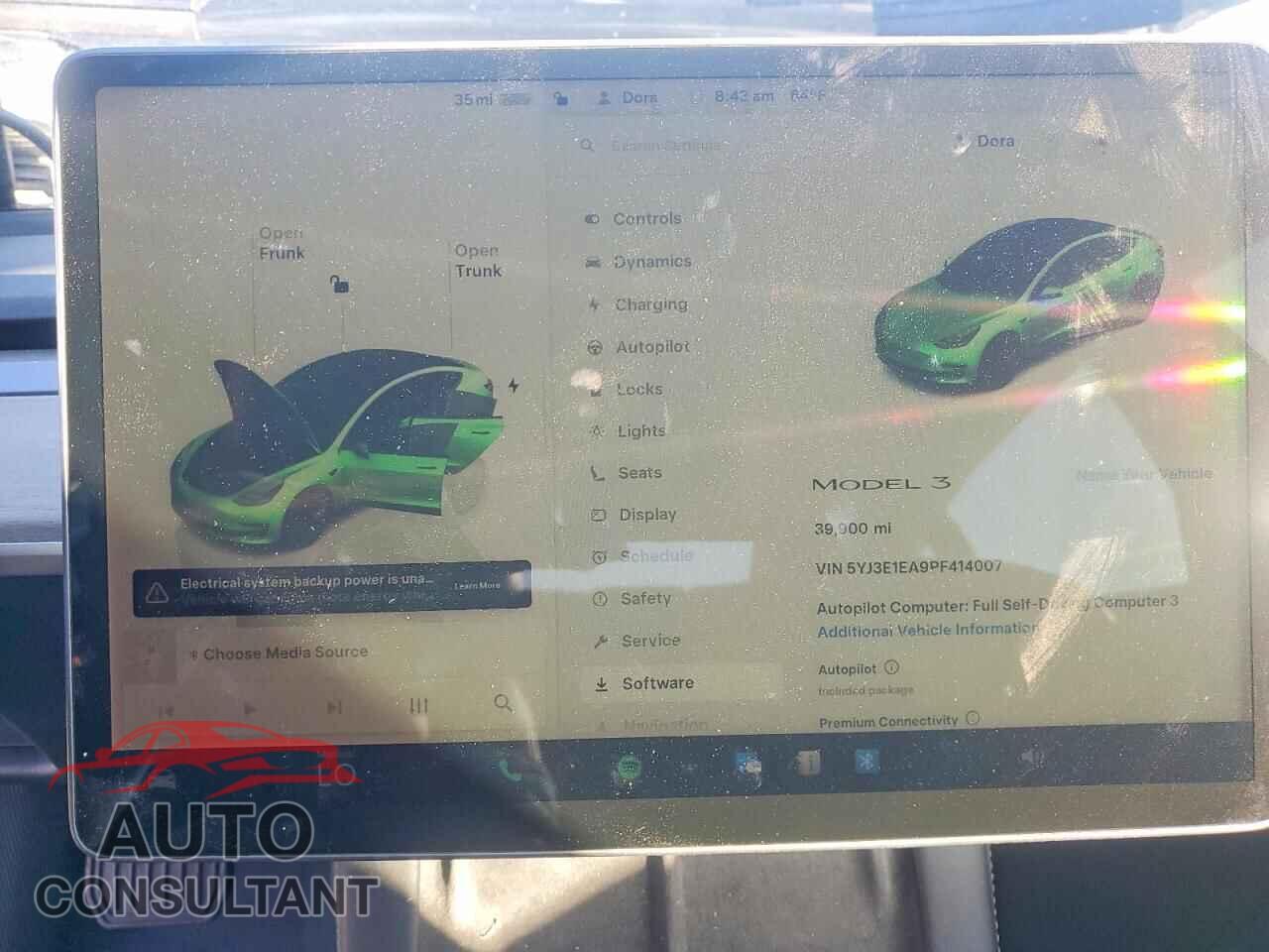 TESLA MODEL 3 2023 - 5YJ3E1EA9PF414007