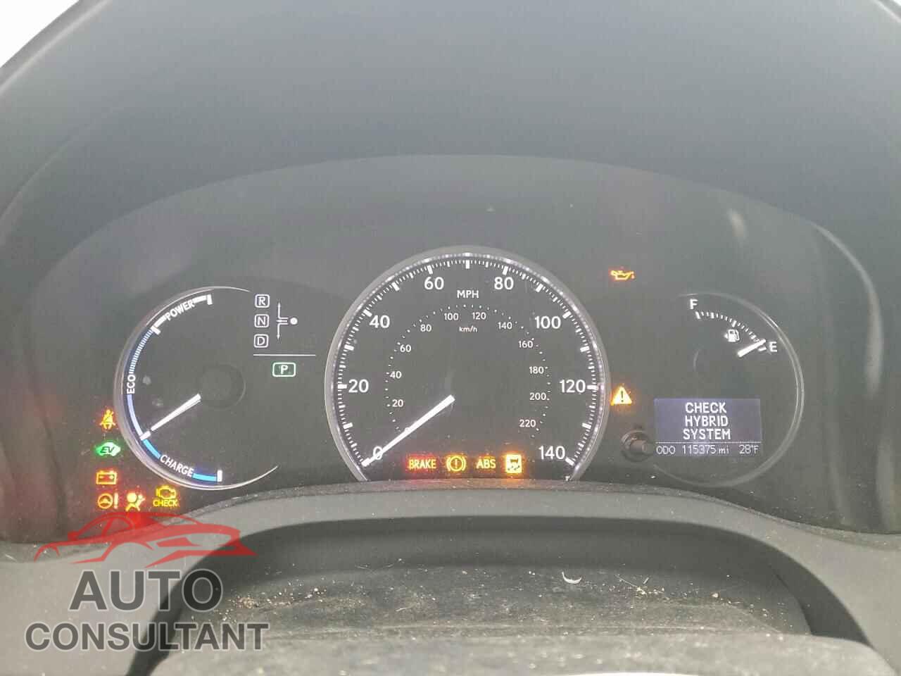 LEXUS CT 200 2012 - JTHKD5BH9C2081648