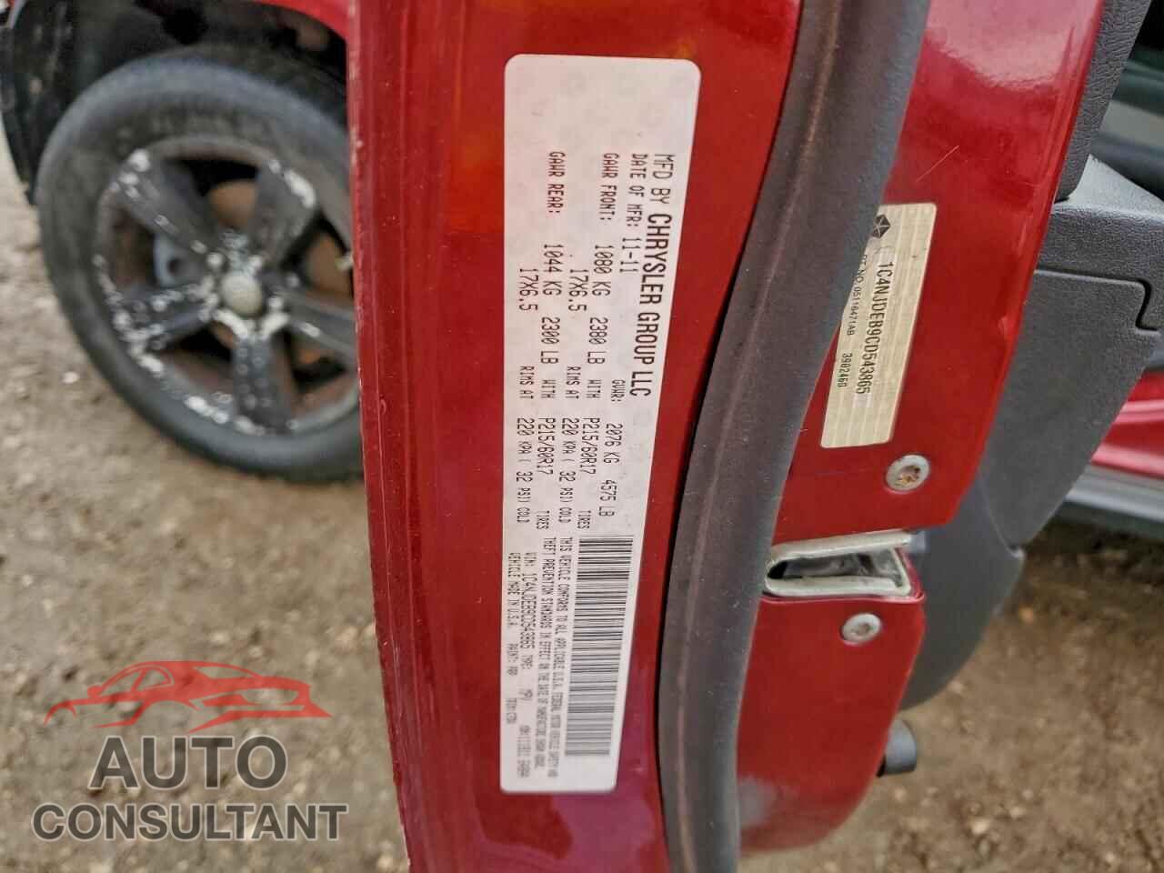 JEEP COMPASS 2012 - 1C4NJDEB9CD543865