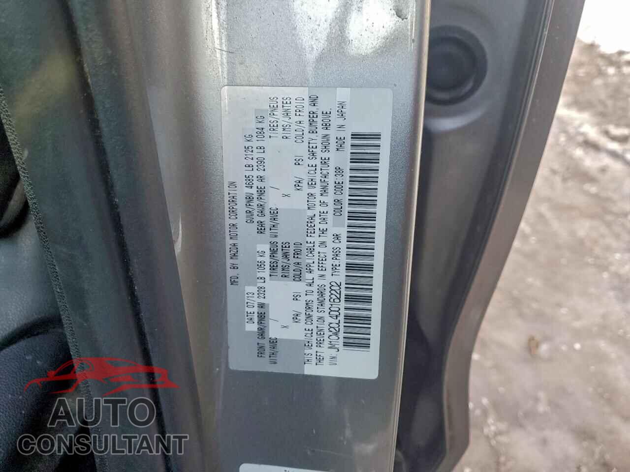 MAZDA 5 2013 - JM1CW2CL4D0162202