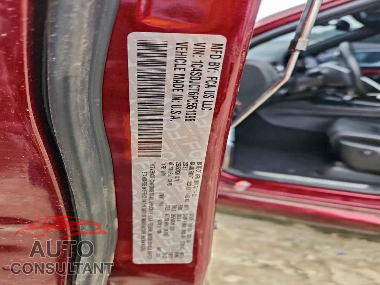 DODGE DURANGO 2023 - 1C4SDJCT6PC551096