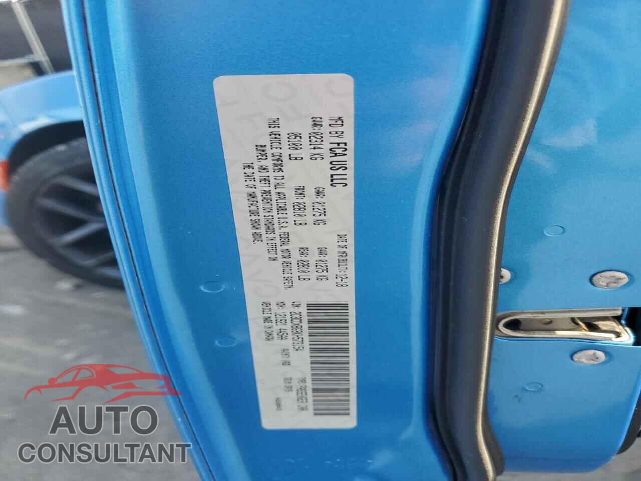 DODGE CHARGER 2019 - 2C3CDXBG8KH573154
