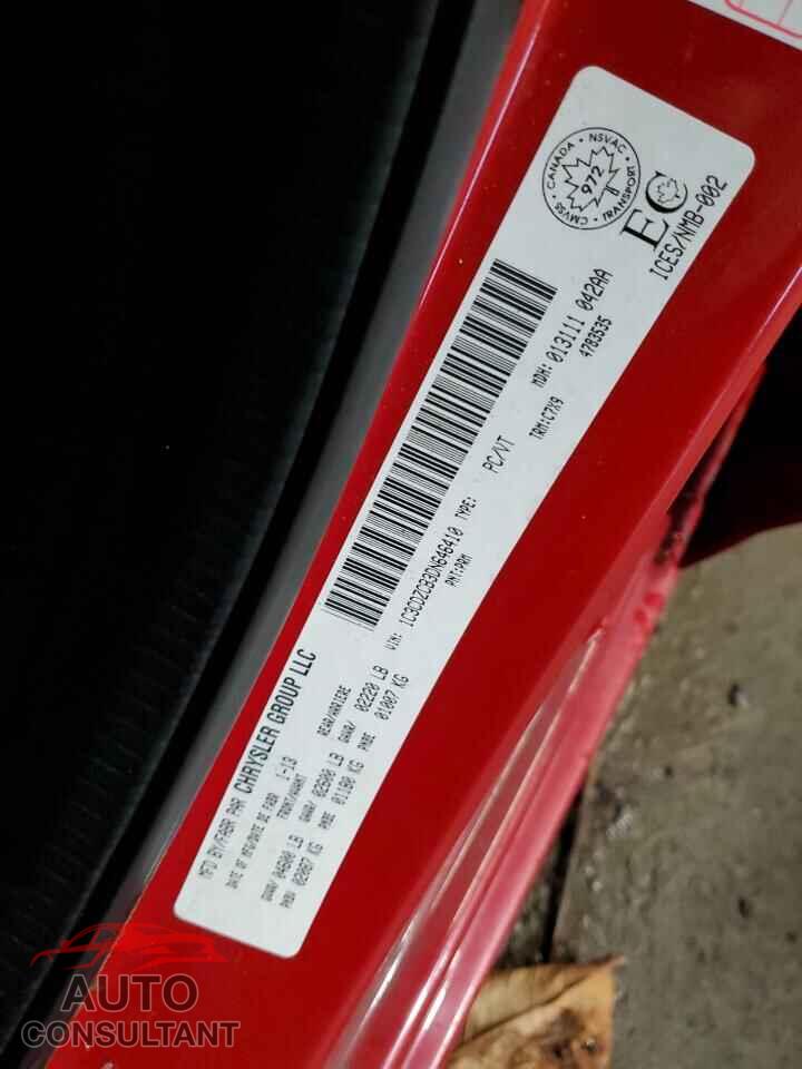 DODGE AVENGER 2013 - 1C3CDZCB3DN646410