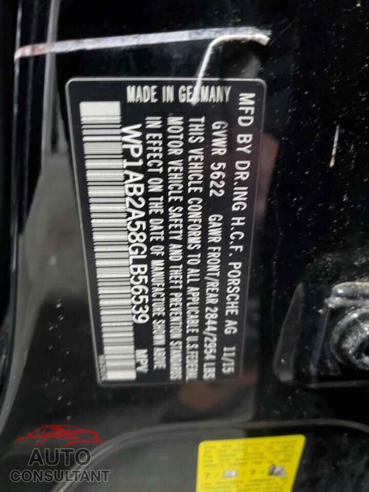 PORSCHE MACAN 2016 - WP1AB2A58GLB56539