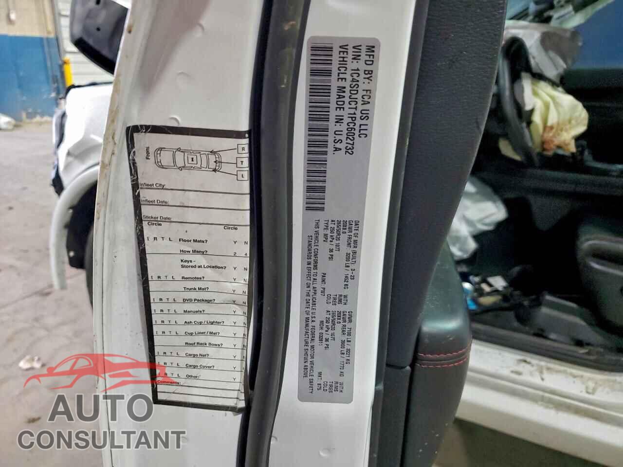 DODGE DURANGO 2023 - 1C4SDJCT1PC602732