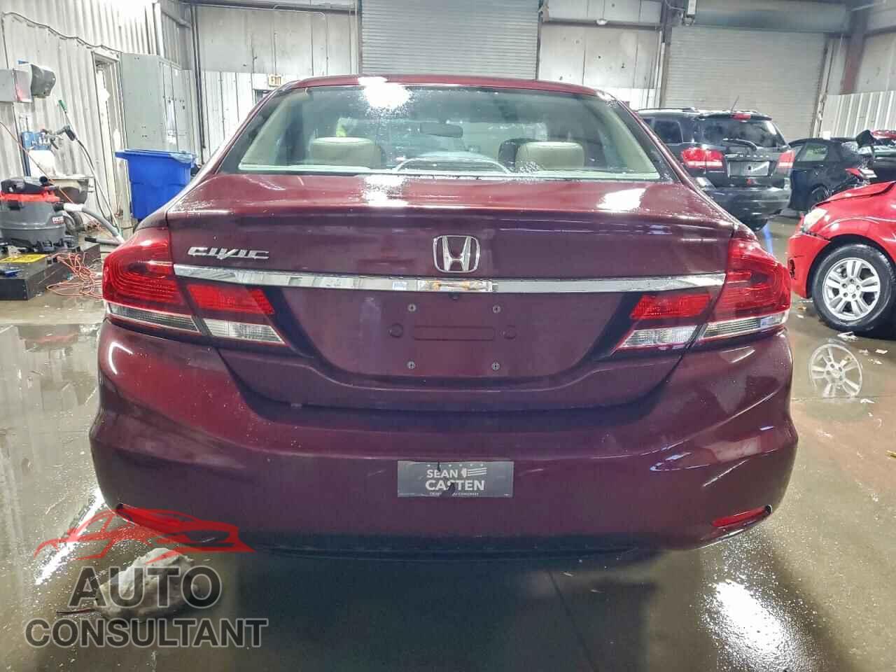 HONDA CIVIC 2013 - 19XFB2F86DE098686