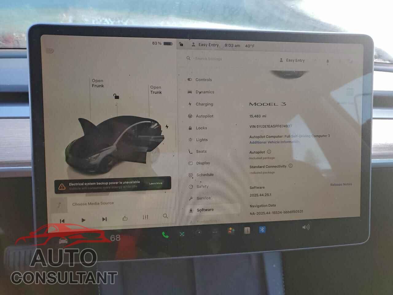 TESLA MODEL 3 2023 - 5YJ3E1EA5PF674937