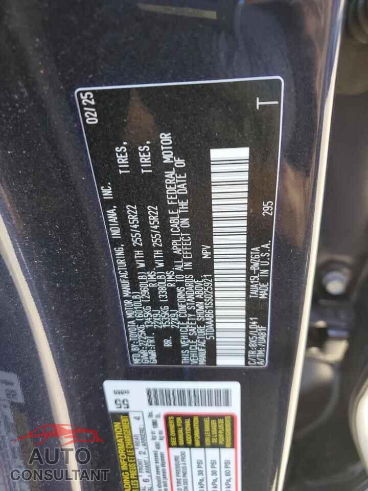 LEXUS TX 350 BAS 2025 - 5TDAAAB61SS025921