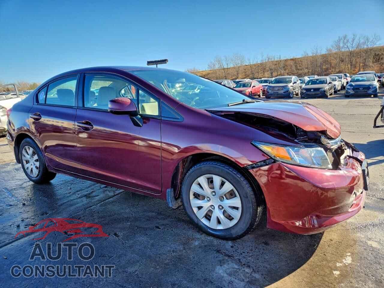 HONDA CIVIC 2012 - 19XFB2F57CE070951