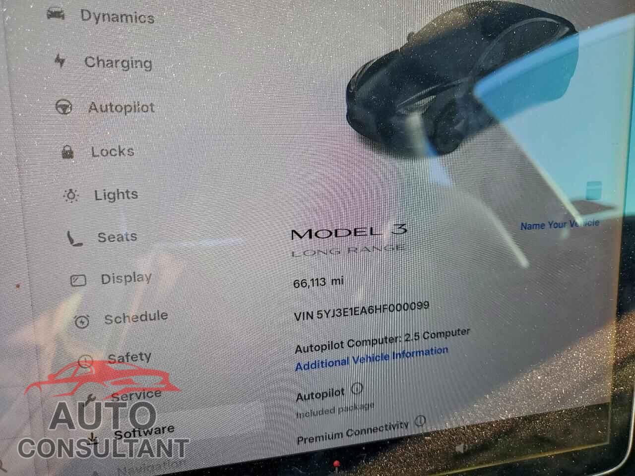 TESLA MODEL 3 2017 - 5YJ3E1EA6HF000099