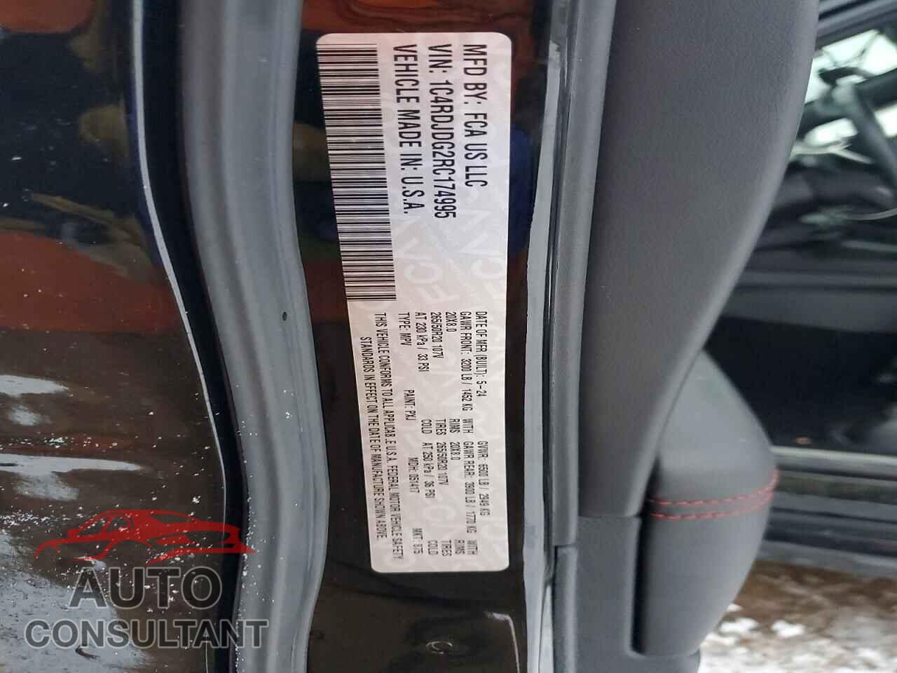 DODGE DURANGO 2024 - 1C4RDJDG2RC174995