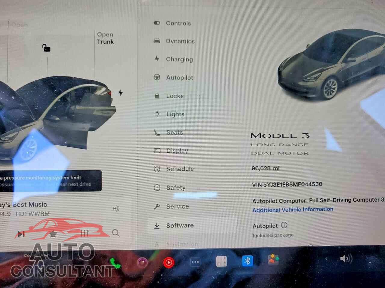 TESLA MODEL 3 2021 - 5YJ3E1EB8MF044530