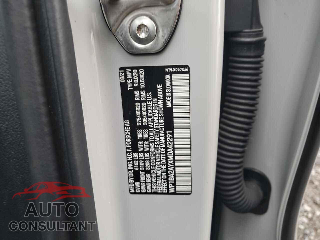 PORSCHE CAYENNE 2021 - WP1BA2AYXMDA42291