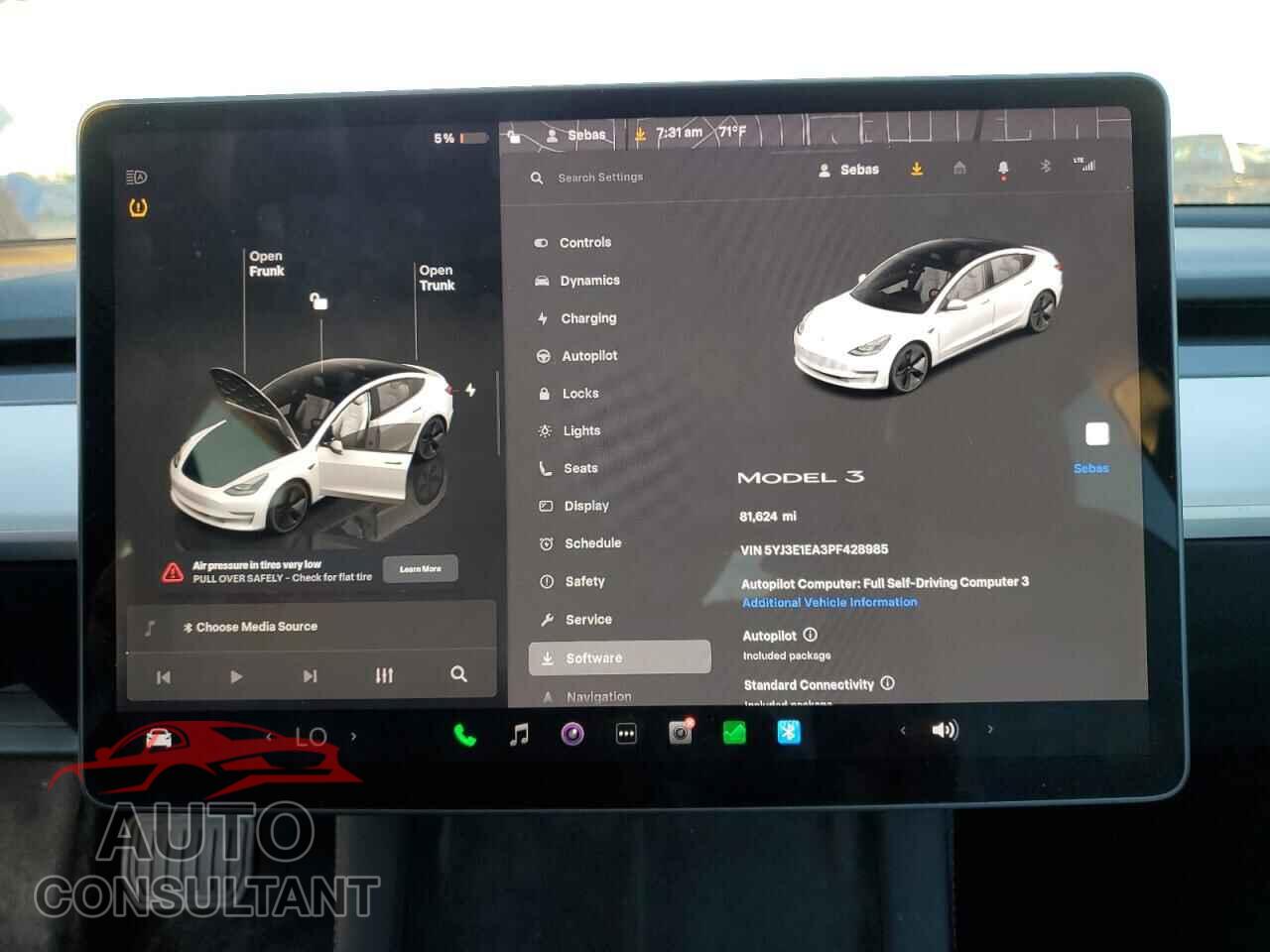TESLA MODEL 3 2023 - 5YJ3E1EA3PF428985