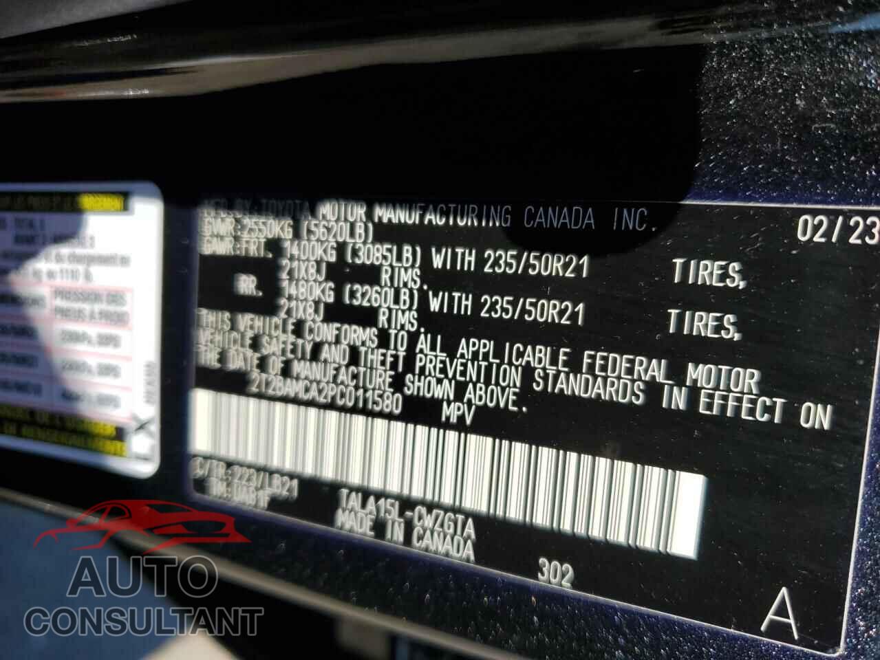 LEXUS RX350 2023 - 2T2BAMCA2PC011580