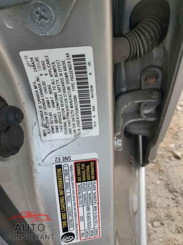HONDA CIVIC 2010 - 2HGFA1F55AH330084