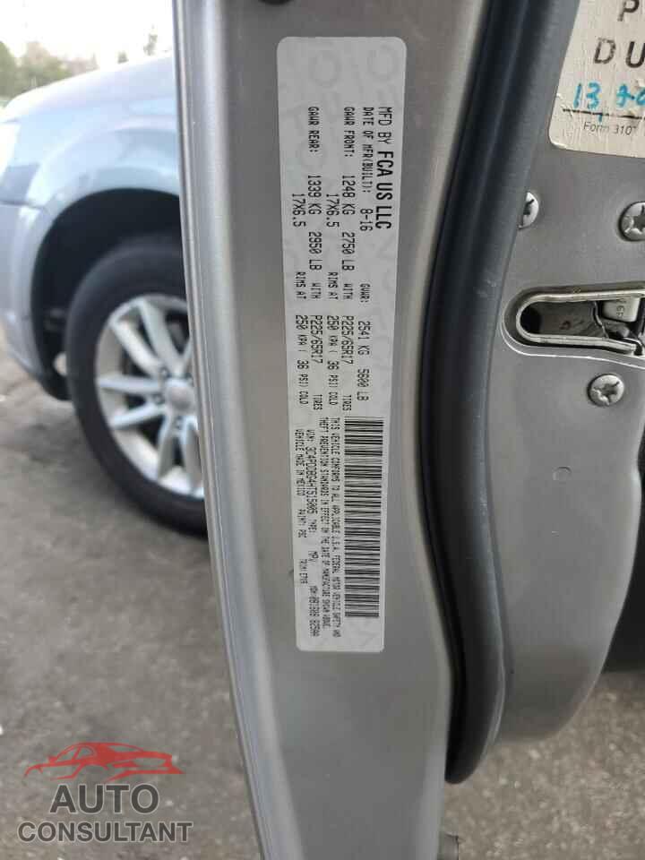 DODGE JOURNEY 2017 - 3C4PDDBG4HT515005