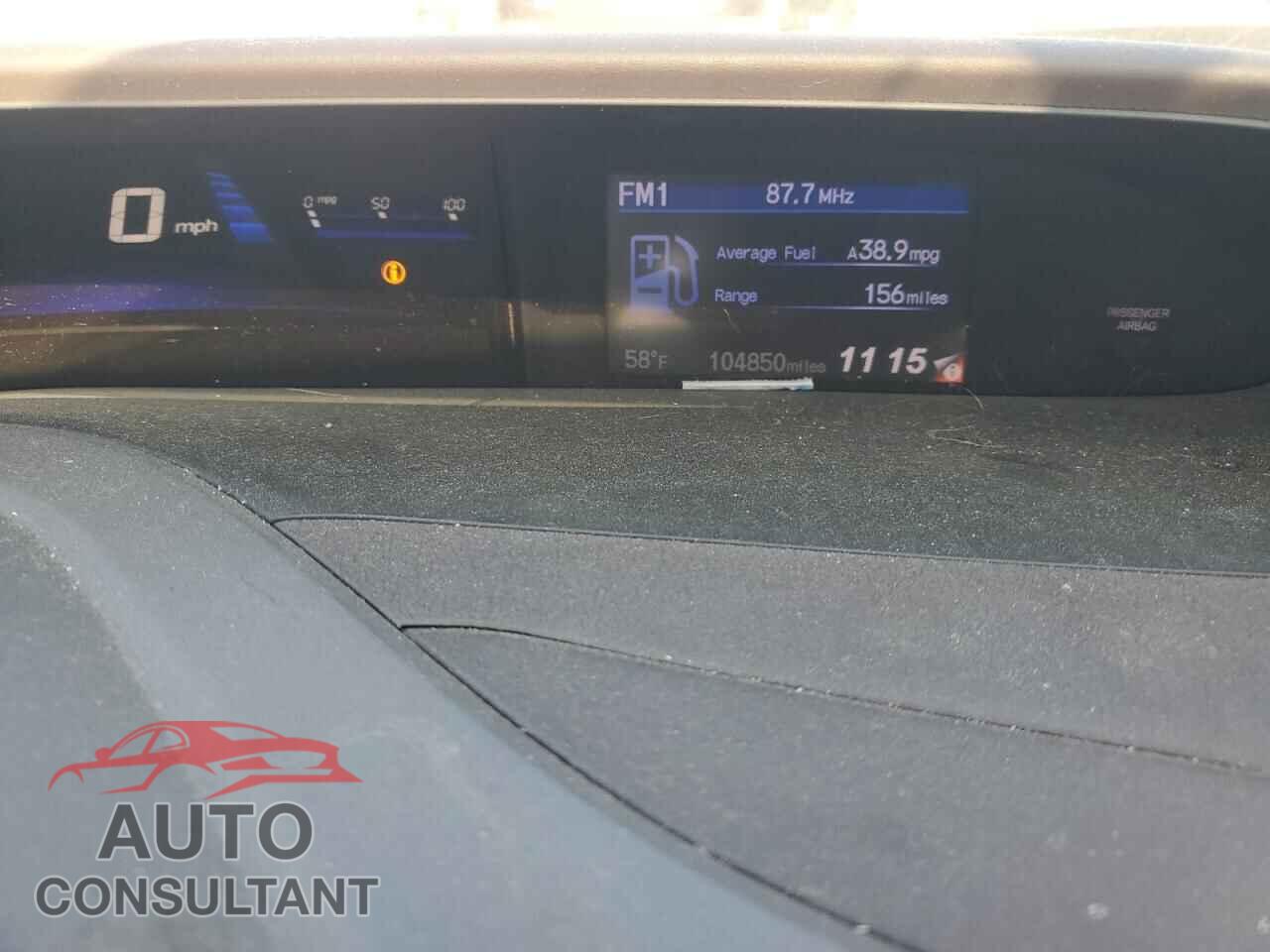 HONDA CIVIC 2012 - JHMFB4F25CS010115