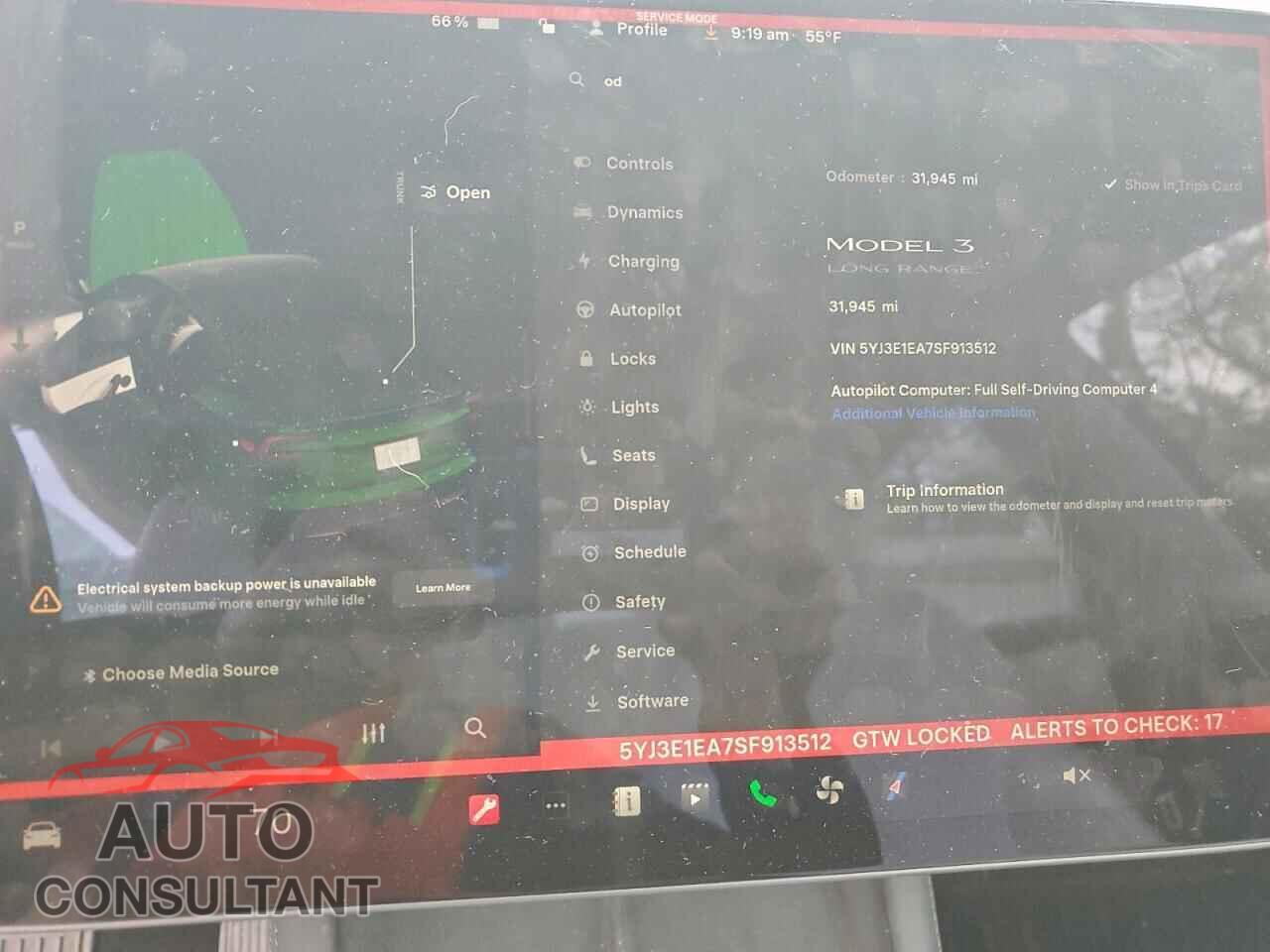 TESLA MODEL 3 2025 - 5YJ3E1EA7SF913512
