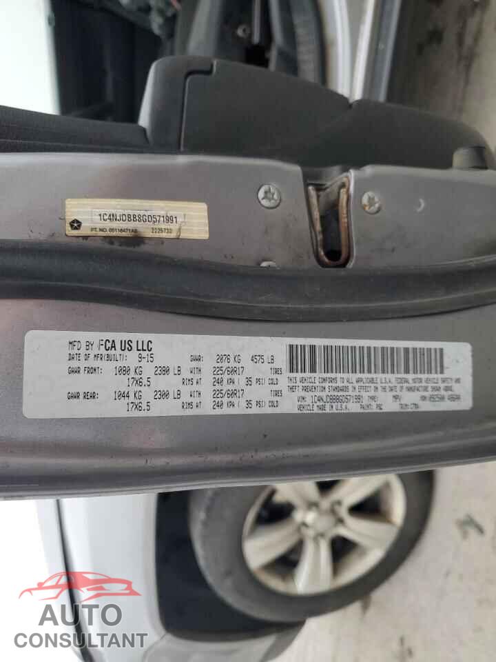 JEEP COMPASS 2016 - 1C4NJDBB8GD571991