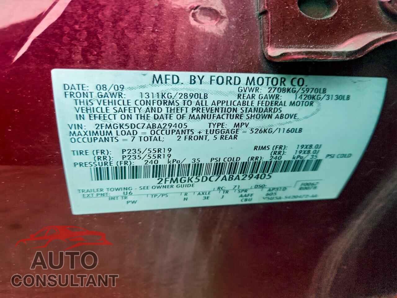 FORD FLEX 2010 - 2FMGK5DC7ABA29405