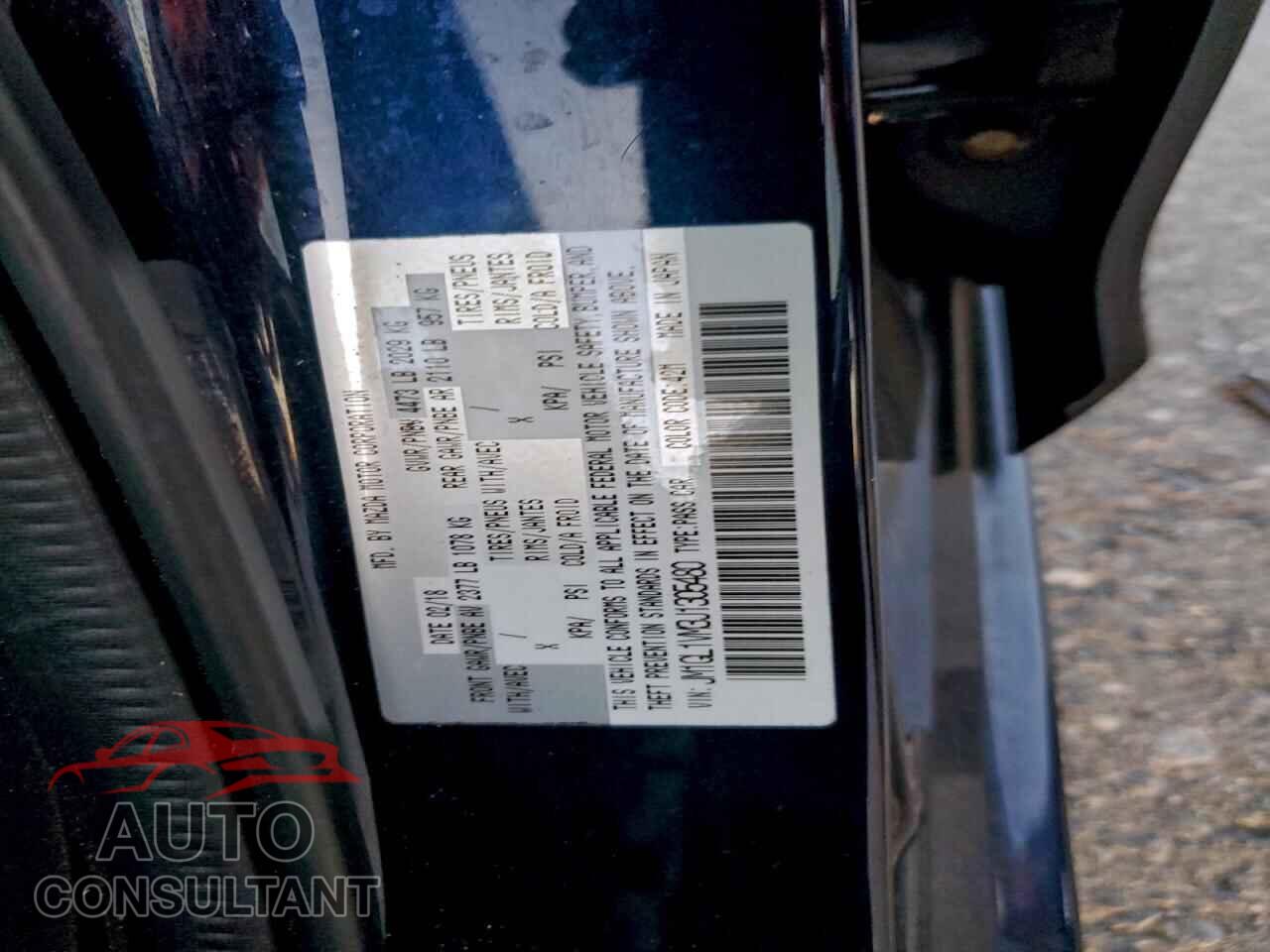MAZDA 6 2018 - JM1GL1VM3J1305480