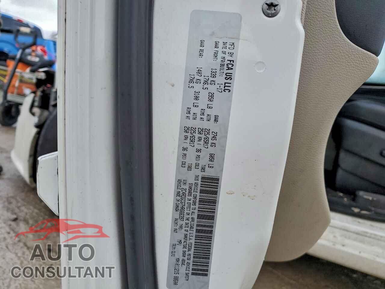 DODGE CARAVAN 2017 - 2C4RDGCG7HR666397