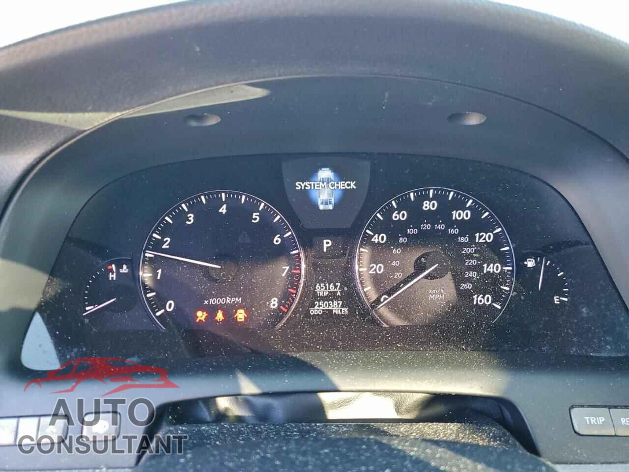 LEXUS LS460 2012 - JTHBL5EFXC5109243