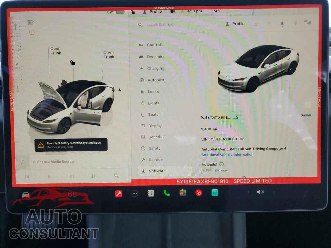 TESLA MODEL 3 2024 - 5YJ3E1EAXRF801913