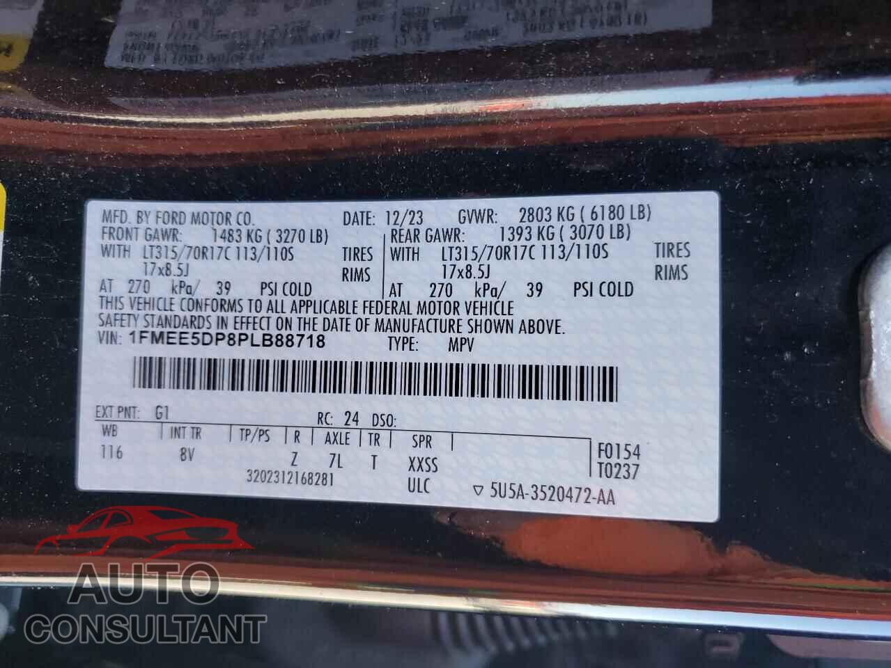 FORD BRONCO 2023 - 1FMEE5DP8PLB88718