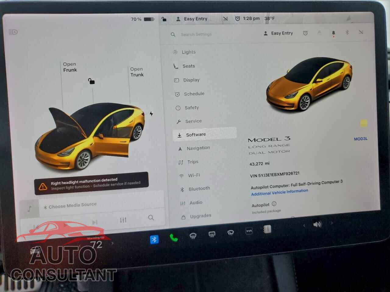 TESLA MODEL 3 2021 - 5YJ3E1EBXMF926721