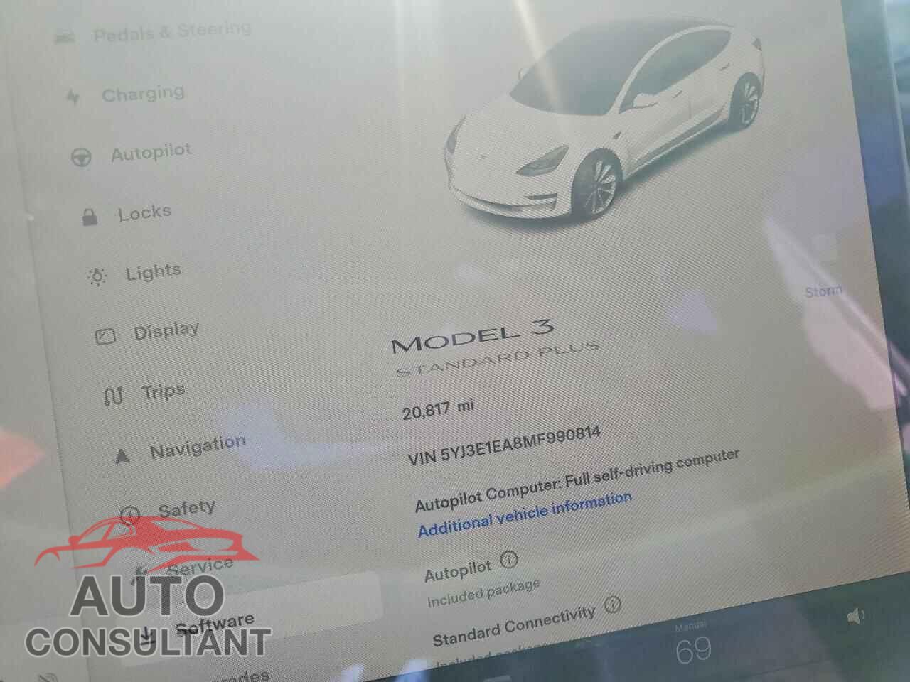 TESLA MODEL 3 2021 - 5YJ3E1EA8MF990814