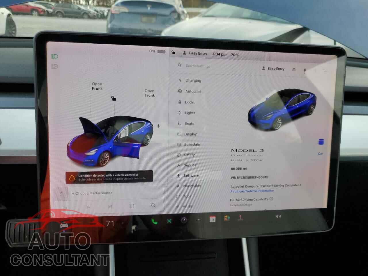 TESLA MODEL 3 2019 - 5YJ3E1EB8KF450918