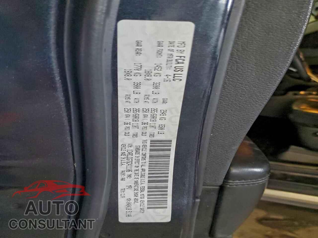 DODGE DURANGO 2016 - 1C4RDJDG7GC411106