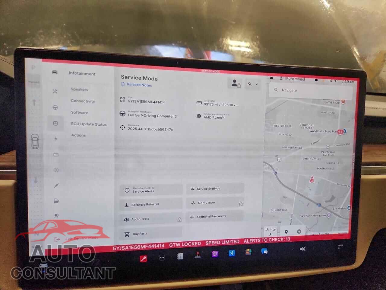 TESLA MODEL S 2021 - 5YJSA1E56MF441414