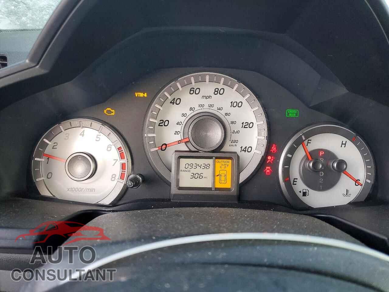 HONDA PILOT 2011 - 5FNYF4H2XBB013485