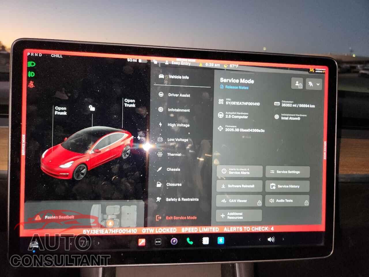 TESLA MODEL 3 2017 - 5YJ3E1EA7HF001410