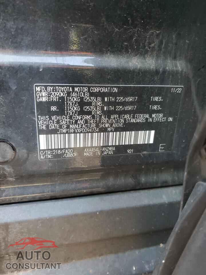 TOYOTA RAV4 2023 - JTMP1RFVXPD094734