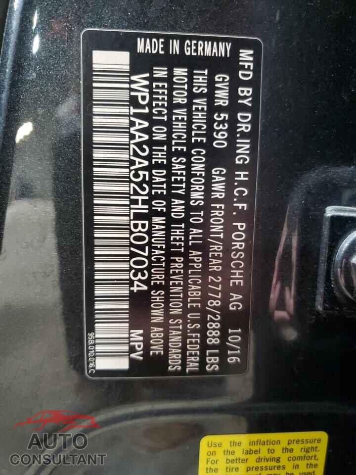 PORSCHE MACAN 2017 - WP1AA2A52HLB07034