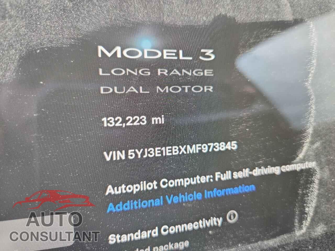 TESLA MODEL 3 2021 - 5YJ3E1EBXMF973845
