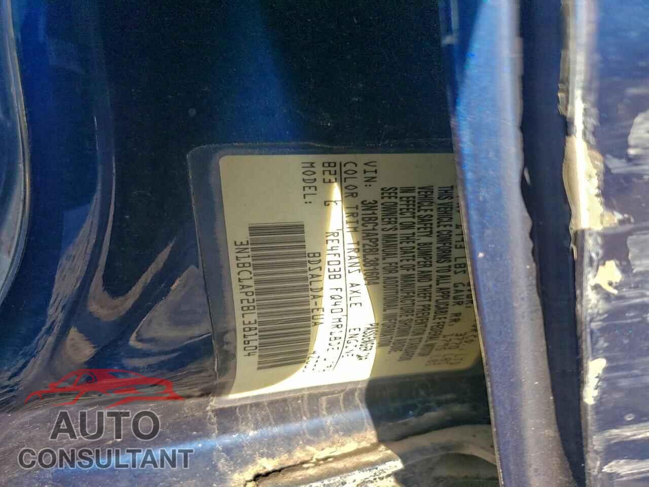 NISSAN VERSA 2011 - 3N1BC1AP2BL381604