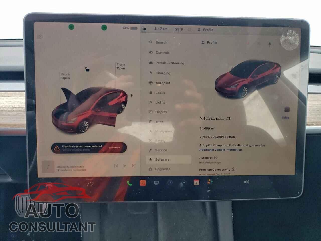 TESLA MODEL 3 2023 - 5YJ3E1EA9PF654531