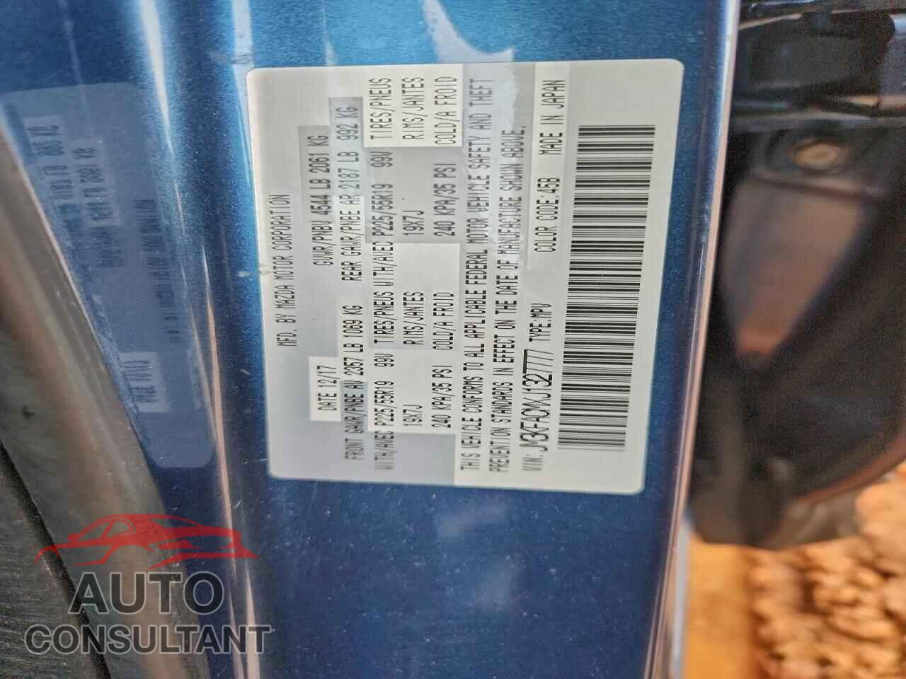 MAZDA CX-5 2018 - JM3KFACMXJ1327777