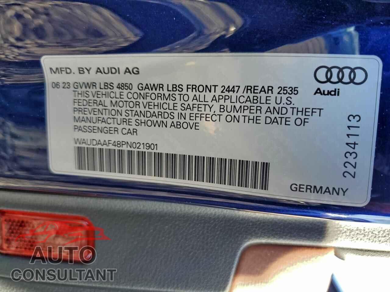 AUDI A4 2023 - WAUDAAF48PN021901