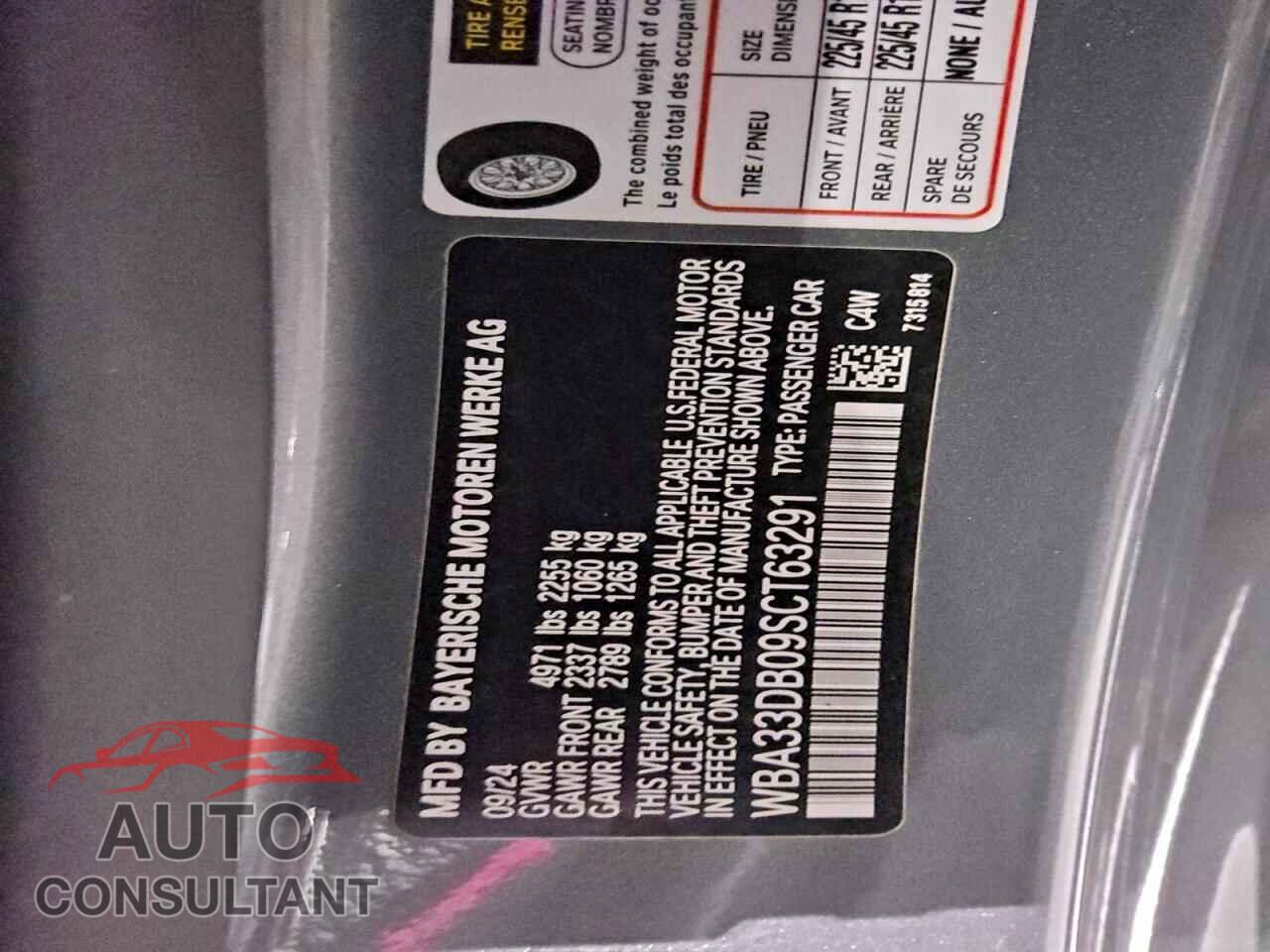 BMW 4 SERIES 2025 - WBA33DB09SCT63291