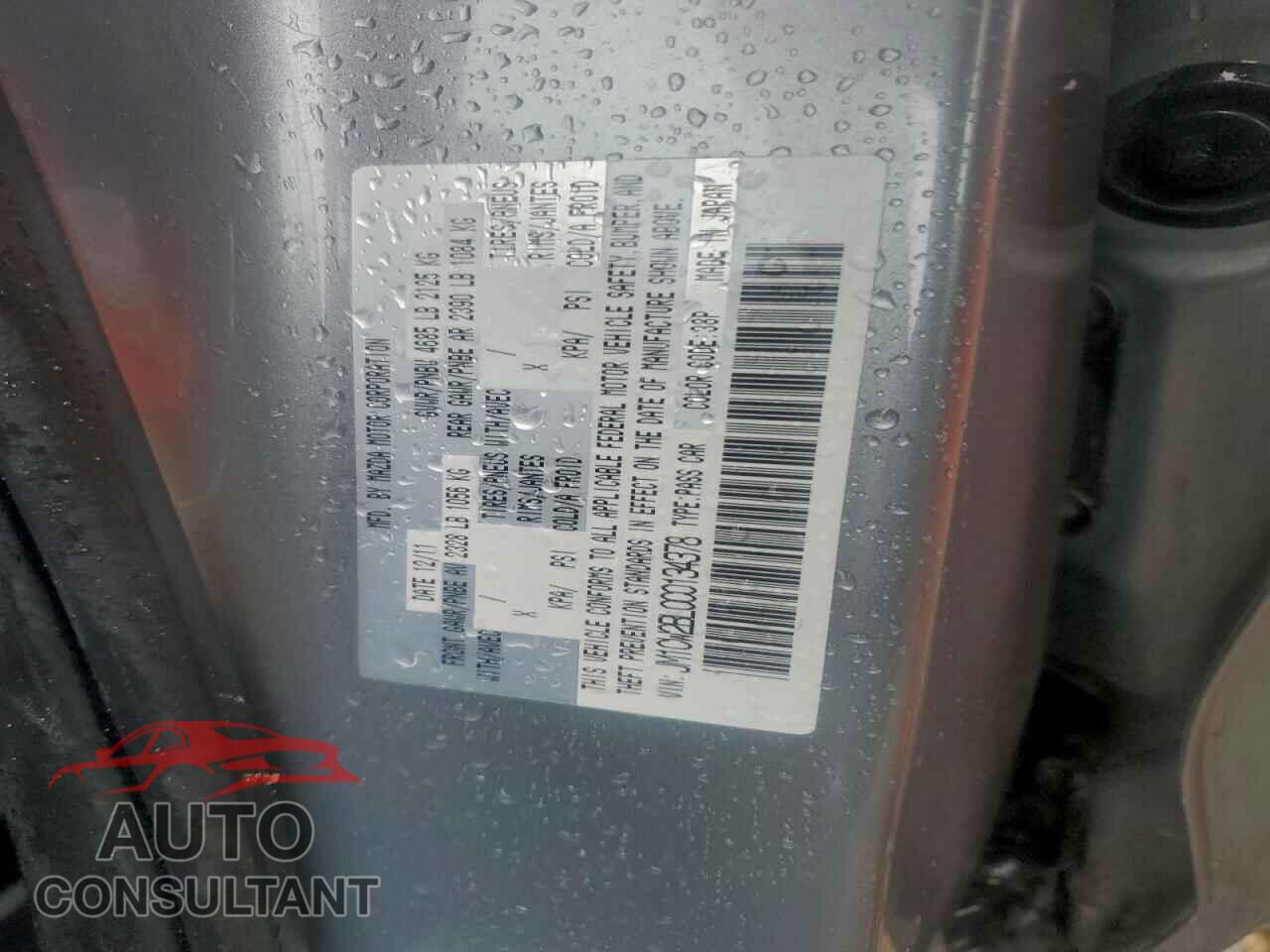 MAZDA 5 2012 - JM1CW2BL0C0134378