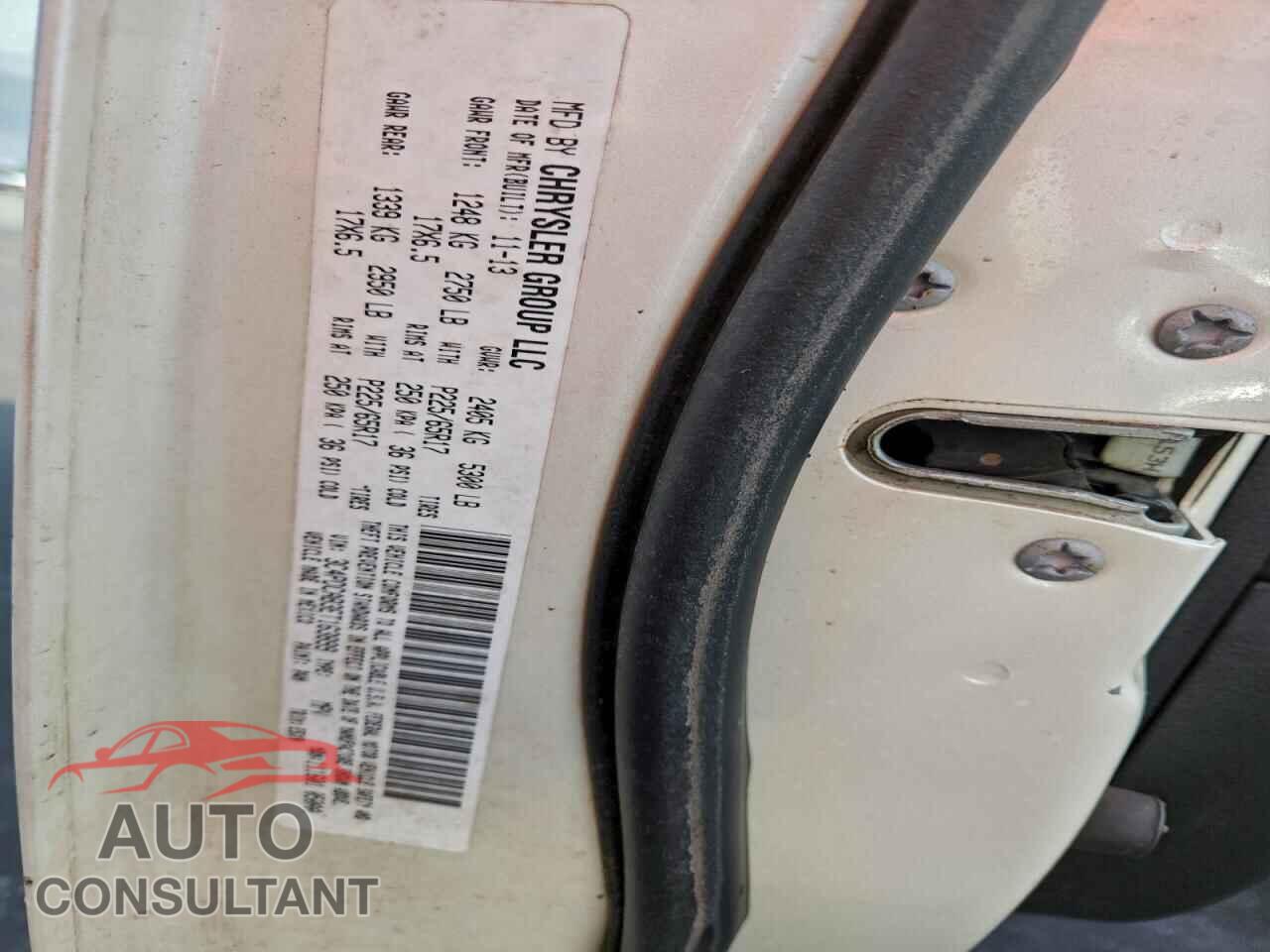 DODGE JOURNEY 2014 - 3C4PDCAB3ET163899