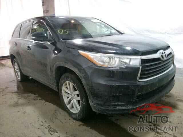 TOYOTA HIGHLANDER 2015 - 5TDZARFH8FS012067