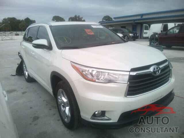 TOYOTA HIGHLANDER 2015 - 5TDYKRFH0FS039031